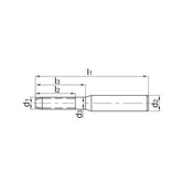 Solid carbide drills Thread former Steel, stainless steel 4122M-M1(M1~2.5)*0.25(0.25~0.45)-6H - Makotools Industrial Supply Tools for Metal Cutting